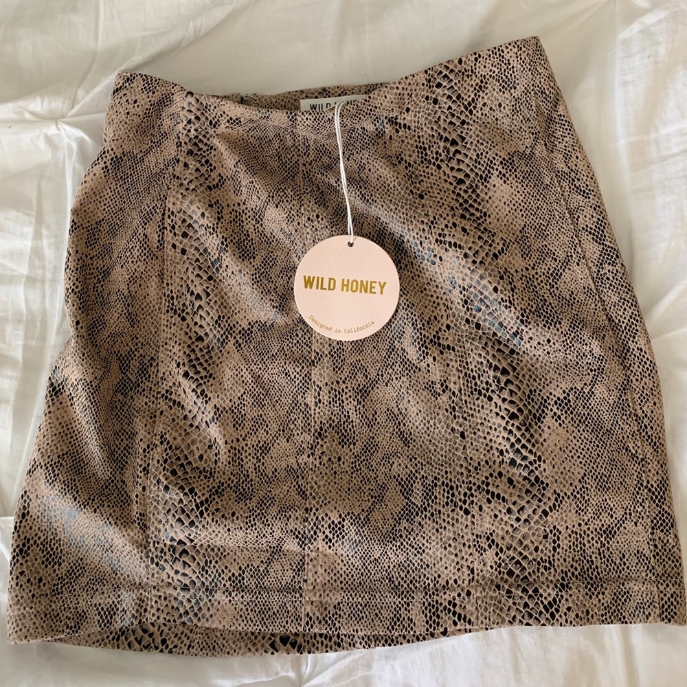 NWT Snake Print Skirt